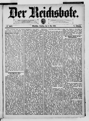 Der Reichsbote on May 9, 1882