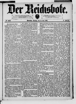 Der Reichsbote vom 14.05.1882