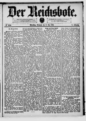 Der Reichsbote vom 17.05.1882
