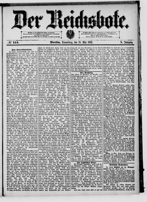Der Reichsbote vom 18.05.1882