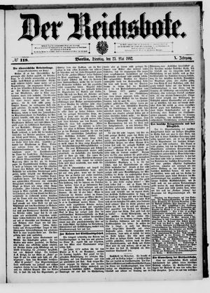 Der Reichsbote on May 23, 1882