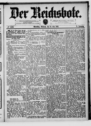 Der Reichsbote on May 24, 1882