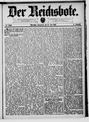 Der Reichsbote on May 27, 1882