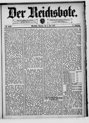 Der Reichsbote vom 04.06.1882