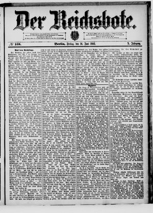Der Reichsbote vom 16.06.1882