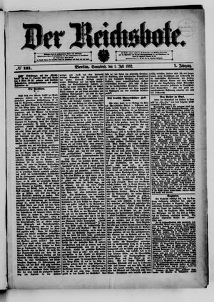 Der Reichsbote on Jul 1, 1882