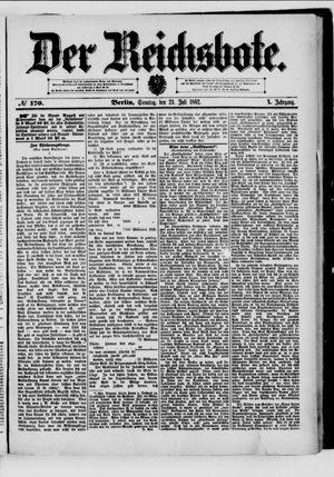 Der Reichsbote vom 23.07.1882