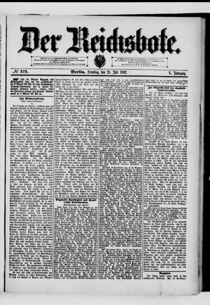 Der Reichsbote vom 25.07.1882