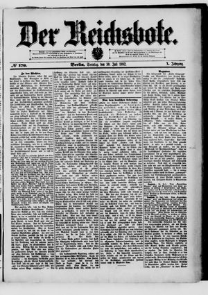 Der Reichsbote on Jul 30, 1882