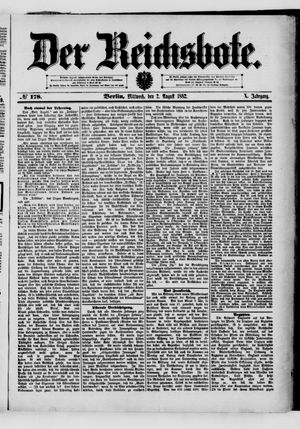 Der Reichsbote on Aug 2, 1882
