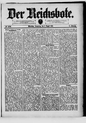 Der Reichsbote vom 03.08.1882