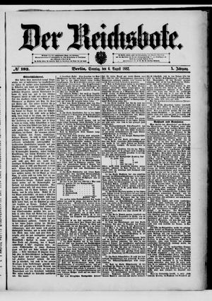 Der Reichsbote on Aug 6, 1882