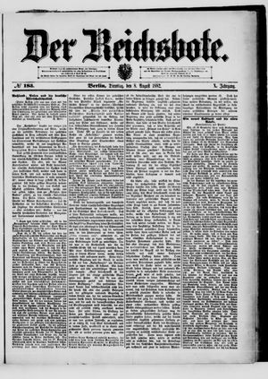 Der Reichsbote vom 08.08.1882