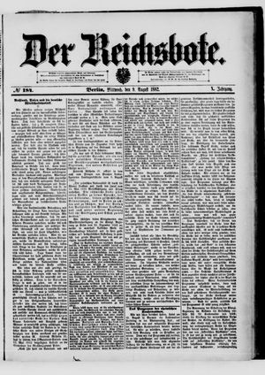 Der Reichsbote on Aug 9, 1882