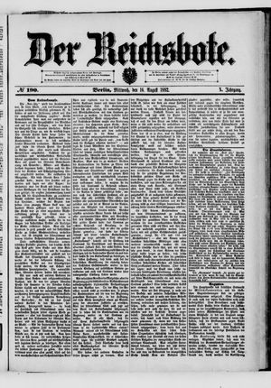 Der Reichsbote vom 16.08.1882