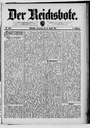 Der Reichsbote vom 24.08.1882