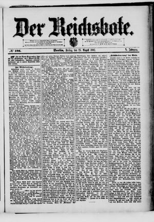 Der Reichsbote vom 25.08.1882