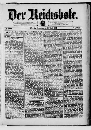 Der Reichsbote vom 31.08.1882