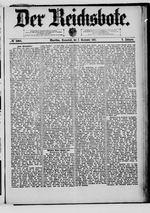 Der Reichsbote vom 02.09.1882