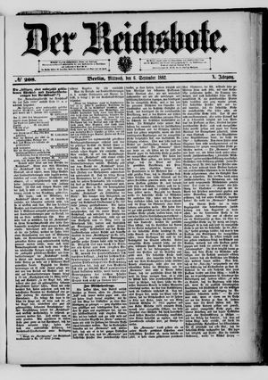 Der Reichsbote vom 06.09.1882