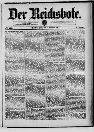 Der Reichsbote vom 08.09.1882
