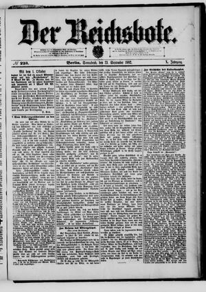 Der Reichsbote vom 23.09.1882