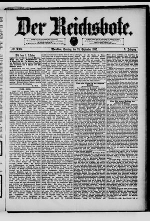 Der Reichsbote vom 24.09.1882