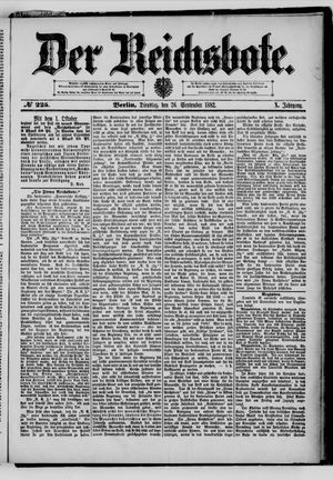 Der Reichsbote vom 26.09.1882