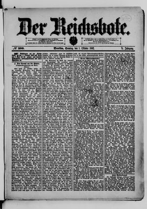 Der Reichsbote vom 01.10.1882