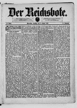 Der Reichsbote vom 03.10.1882