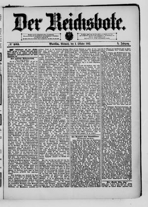 Der Reichsbote vom 04.10.1882