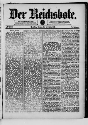 Der Reichsbote vom 08.10.1882