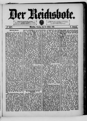 Der Reichsbote vom 10.10.1882