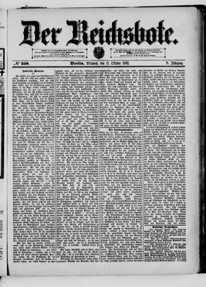 Der Reichsbote vom 11.10.1882