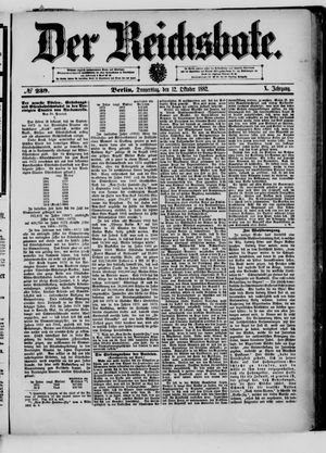 Der Reichsbote vom 12.10.1882