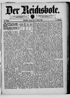 Der Reichsbote vom 13.10.1882