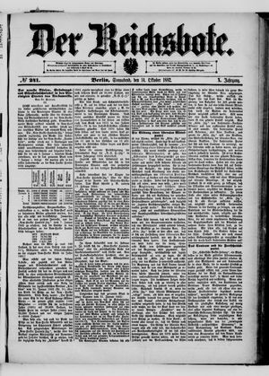 Der Reichsbote vom 14.10.1882