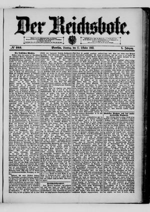 Der Reichsbote vom 17.10.1882