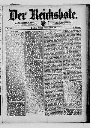 Der Reichsbote vom 18.10.1882