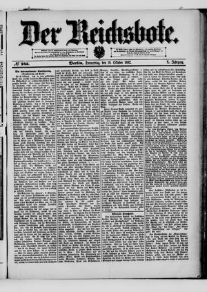 Der Reichsbote vom 19.10.1882