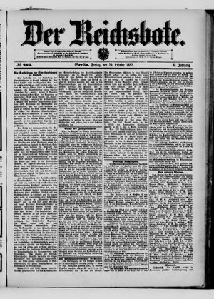 Der Reichsbote vom 20.10.1882