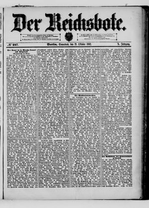 Der Reichsbote on Oct 21, 1882