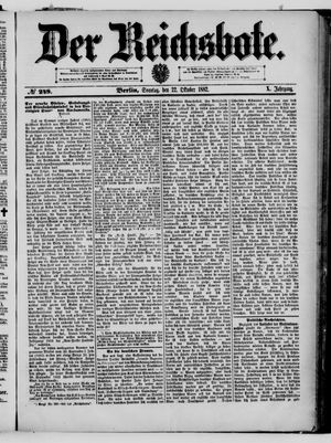 Der Reichsbote vom 22.10.1882