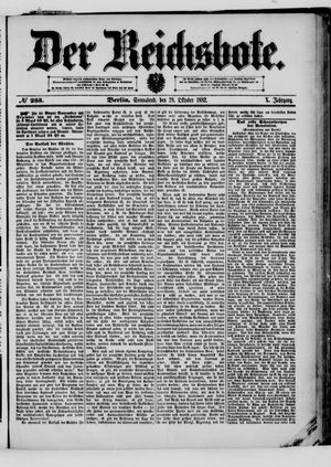 Der Reichsbote vom 28.10.1882