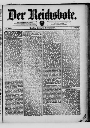 Der Reichsbote vom 29.10.1882