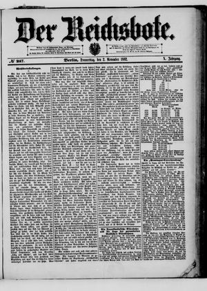 Der Reichsbote vom 02.11.1882