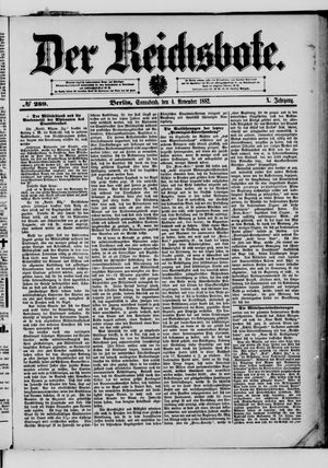 Der Reichsbote vom 04.11.1882