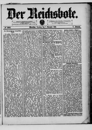 Der Reichsbote vom 07.11.1882