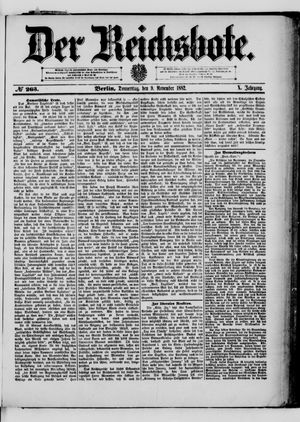 Der Reichsbote vom 09.11.1882