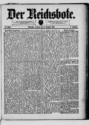 Der Reichsbote vom 14.11.1882
